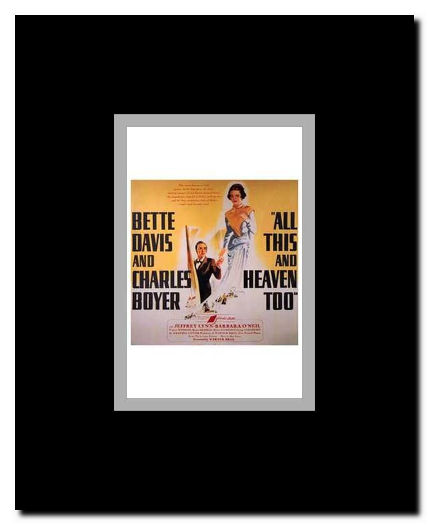 All This and Heaven Too Framed Movie Poster