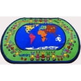 thumbnail image 1 of Kids World Carpets All Together Kids' Multicolor Nylon Area Rug (5' x 8') - EXACT SIZE - EXACT SIZE, 1 of 2