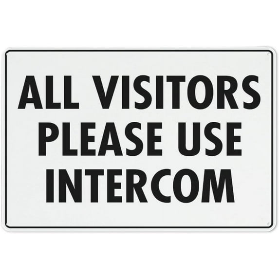 All Visitors Must Report To Owner Manager Sign 12X8 Inch Tin Sign Great For Garden And Yard Wall Decor