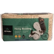 All Walks (18.5L Hemp Bedding for Chicken Coops, Guinea Pigs, Hamsters, Rabbits, and Other Small Animals - 100% Natural, Superior Odor Control, Sustainably Sourced Pet Bedding - Made in America