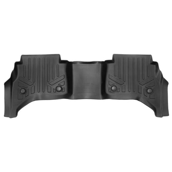 All Weather 2nd Row Floor Mat Liner Set - Black - Durable Polyethylene