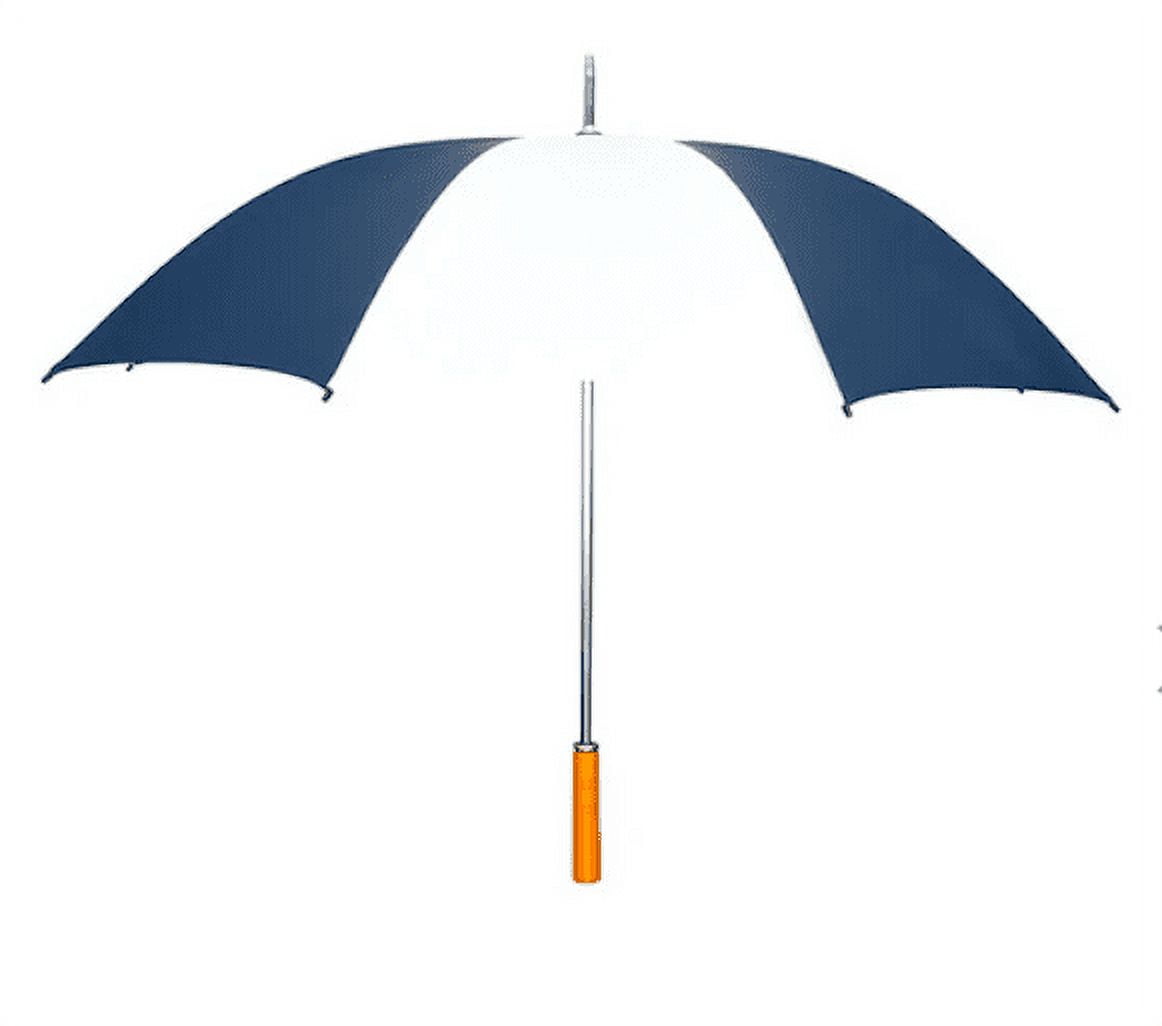 All-Weather 39" Umbrella with Black and White Stripes