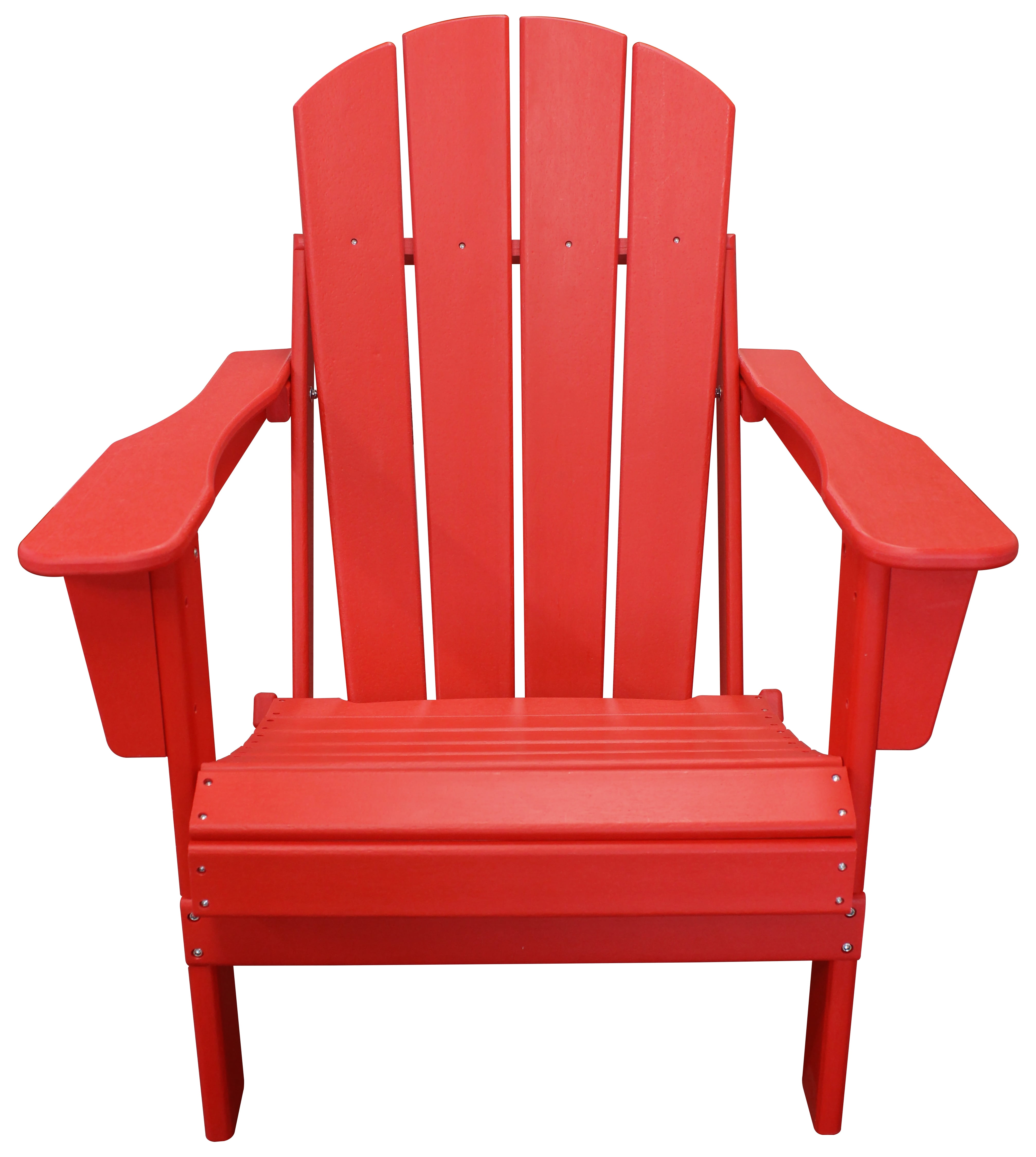 All-Weather Adult Folding Adirondack Chair - Red