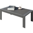 thumbnail image 1 of All-Weather Aluminum Outdoor Coffee Table, Modern Coffee Table for Outside, Rectangle Patio Coffee Table for Balcony Garden, Deep Grey, 1 of 7