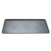All Weather Boot Tray, Extra Large Size by Trimate -Water Resistant Plastic, Multi-Purpose for Shoes, Pet Feeding Trays, Garden-Mudroom Entryway, Garage, Indoor or Outdoor – Extra Large, 40”x20”(Grey)