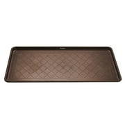 Trimate All Weather Boot Tray, Extra Large Size -Water Resistant Plastic, Multi-Purpose for Shoes, Pet Feeding Trays, Garden-Mudroom Entryway, Garage, Indoor/Outdoor   40 x20  Brown