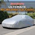 thumbnail image 1 of All Weather Car Cover Fits Saturn Sky 2007 2008 2009 , waterproof, uv-proof, easy access zipper, wind-proof, detachable straps SILVER, 1 of 7