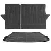 All-Weather Cargo Mat & Backrest Mat Custom Fit for Toyota RAV4 2019-2024, Durable TPE Material with Raised Edge, Anti-Slip Surface, Easy Velcro Installation, Waterproof Protection for Trunk