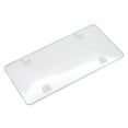 thumbnail image 1 of All Weather Clear License Plate Cover Frame Set of 2 Fit for Front and Back Vehicle Plates, 1 of 3
