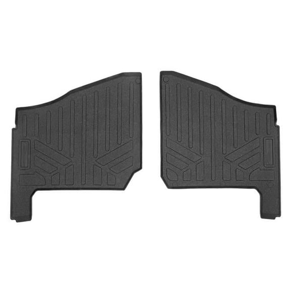 All Weather Custom Fit 1st Row Floor Mats Liner Set for 2019-2021 Polaris Ranger 1000, Black