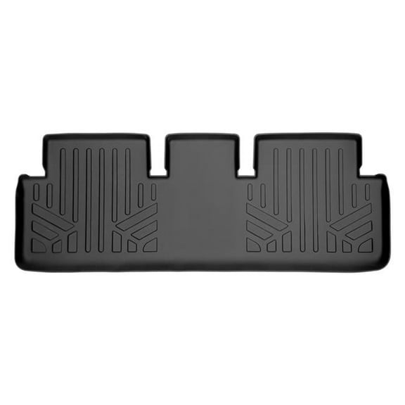 All Weather Custom Fit 2nd Row Floor Mats Liner for 2017- 2021 Tesla Model 3, Black