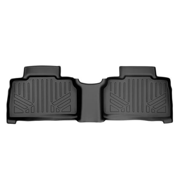 All Weather Custom Fit 2nd Row Floor Mats Liner for 2020-2021 Ford Explorer, Black