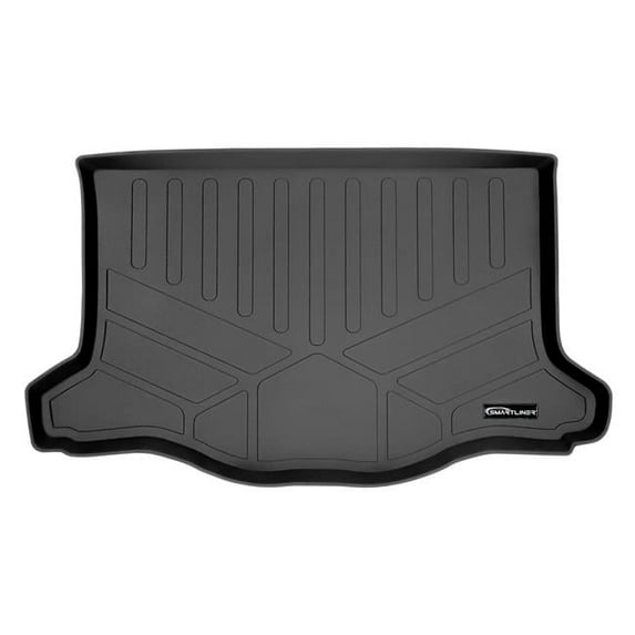 All Weather Custom Fit Trunk Floor Mat Cargo Liner for 2015-2020 Honda Fit, Black
