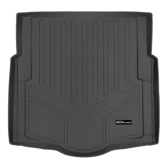 All Weather Custom Trunk Floor Mat & Cargo Liner - Sedan with Spare Tire for 2016-2019 Chevrolet Cruze, Black