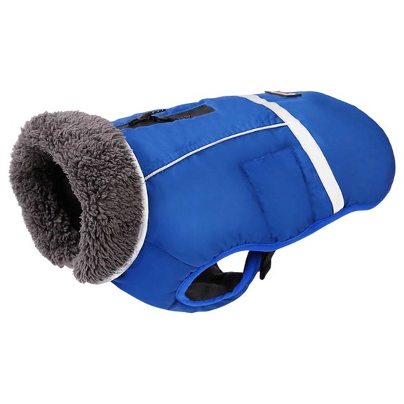All Weather Dog Coat With Reflective Trim For Outdoor Adventures Warm Lined Windproof Jacket For Cold Weather Visibility