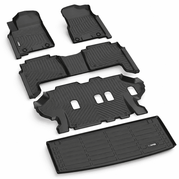 All Weather Floor Mats & Cargo Liner Fit For 2019-2024 Nissan Armada ...