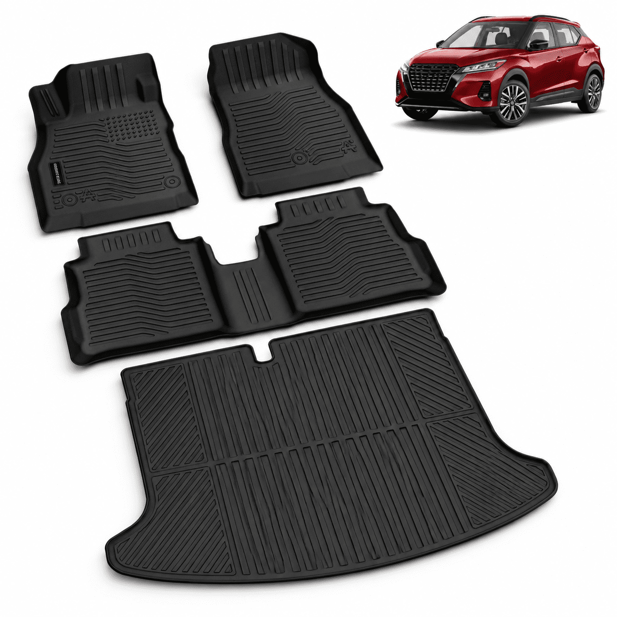 All Weather Floor Mats Cargo Mat For Nissan Kicks 2018-2024 - Walmart.com