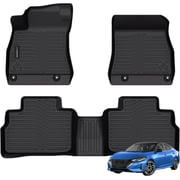 Auxko All Weather Floor Mats Fit for Nissan Sentra 2020-2025 TPE Liners Sentra Accessories Set All Season Guard Odorless Anti-Slip Floor Mats Black