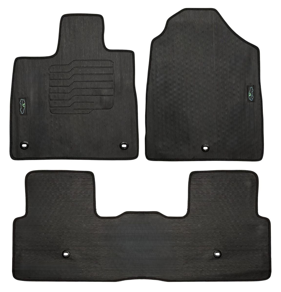 Floor Mats For 2023 and 2024 Honda Pilot All-Weather with Safety Locks ...