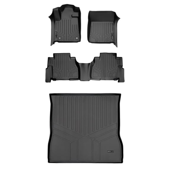 SMARTLINER 3 Rows Custom Fit Floor Liners Compatible with 2012 - 2022 Toyota Sequoia (Gasoline | 2nd Row Bench Seats)