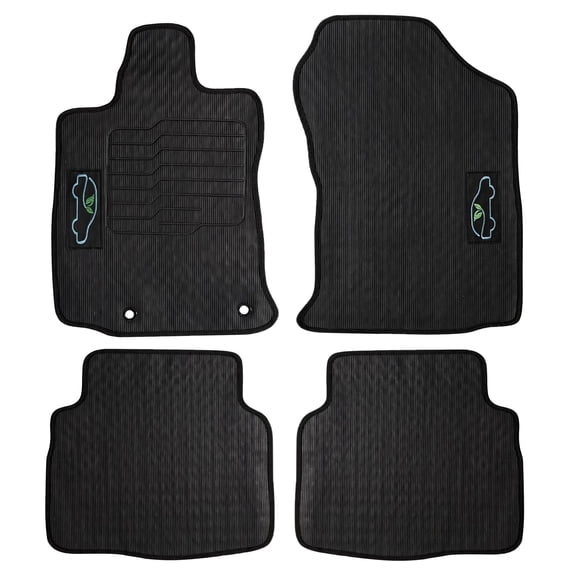 Floor Mats All-Weather for 2020 to 2025 Subaru Outback / Subaru Legacy - Front and Rear - Black - ecoMats