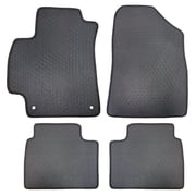 ecoMats All Weather Floor Mats for 2021 to 2026 Hyundai Elantra, Front and Rear, Honeycomb Design
