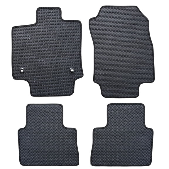 All Weather Honeycomb Floor Mats for 2021 to 2025 Toyota Venza with Safety Locks, front and Rear, Odorless, Perfect Fit