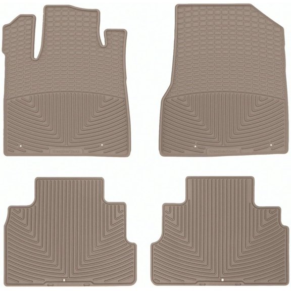 All-Weather Floor Mats for Nissan Murano 1st & 2nd Row (W433TN-W434TN), Tan