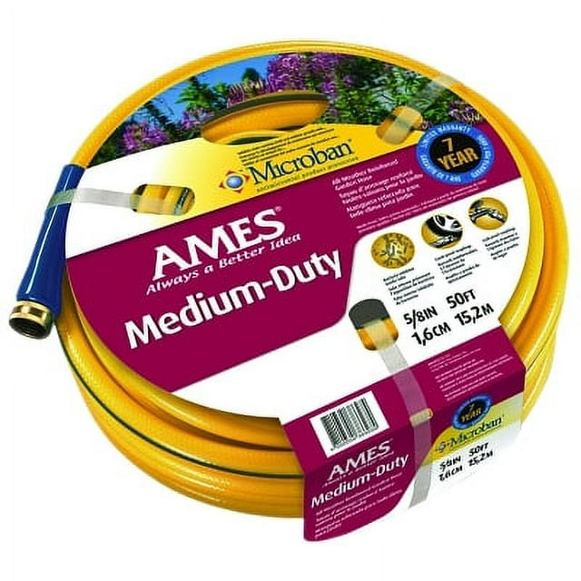 All Weather Garden Hose, 5/8 in X 50 ft, Yellow Bundle of 5 Each