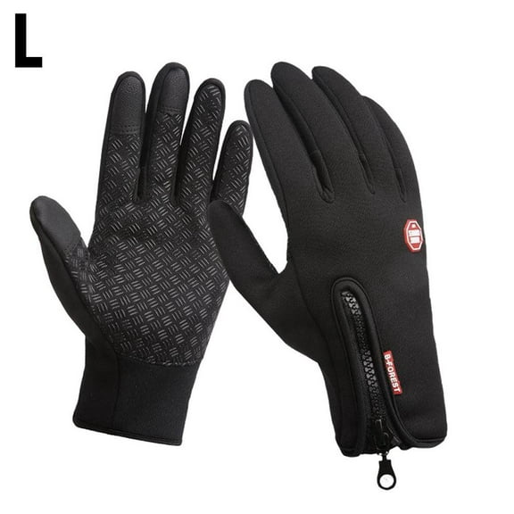 All Weather Gloves, Unisex Winter Warm Waterproof Touch Screen Glove Thermal Non-Slip Windproof Gloves
