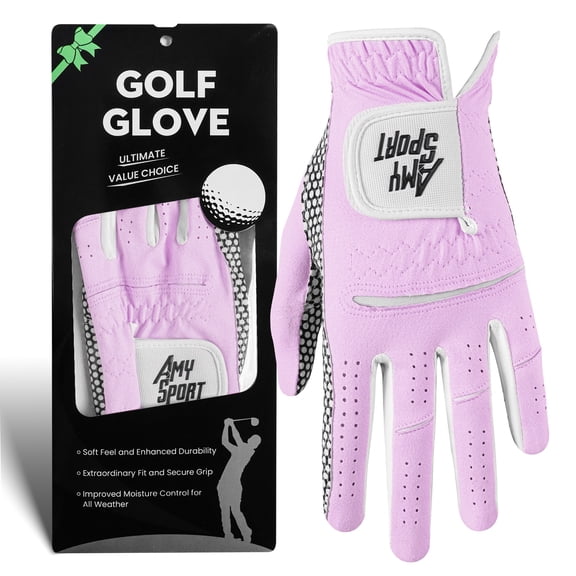 All Weather Grip Golf Gloves Women Value 1 Pack for Left Right Handed Golfer, Comfortable Glove with Stylish Colors for Aesthetic Fit Size S M L XL