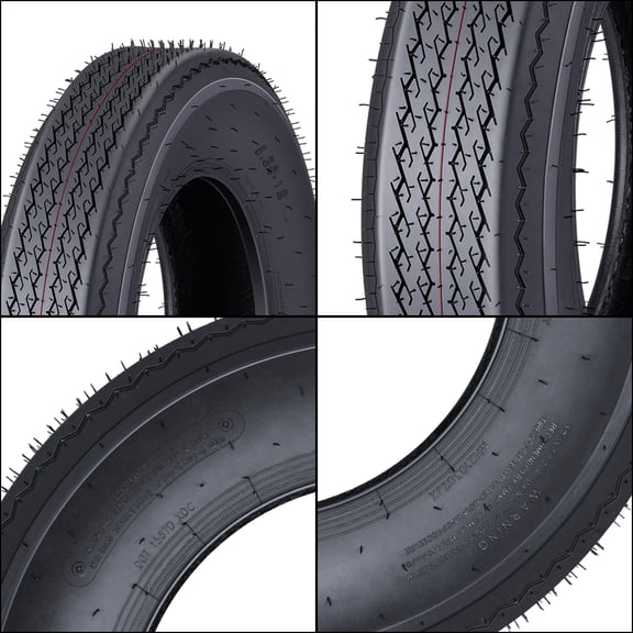 All-Weather Heavy-Duty Trailer Tire Set – 5.30-12 6PR Load Range C – Fuel-Saving, Durable Replacement for Utility, Boat, Camper, Landscape, Cargo, Farm & Hauler Trailers – Pack of 2 – 5.30-12 6PR