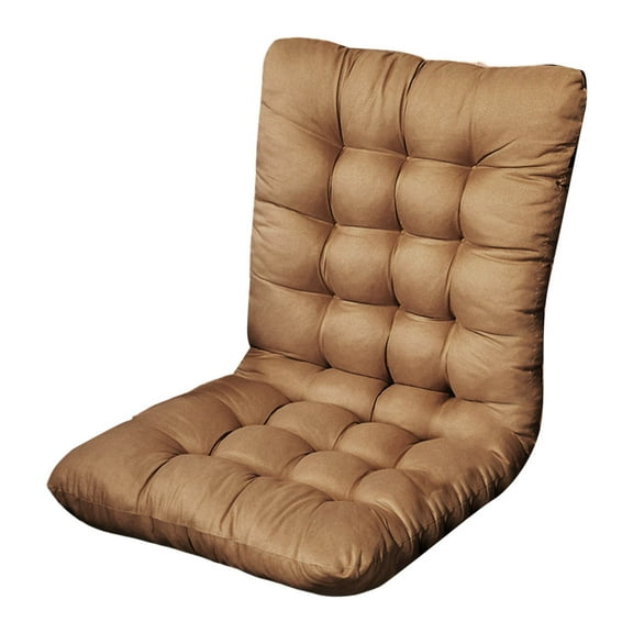 All-Weather High Back Rocking Chair Cushion - Tufted Outdoor/Indoor Seat & Back Pillow with Secure Ties - Thick Padded Replacement Cushion for Patio Furniture & Wooden Rockers