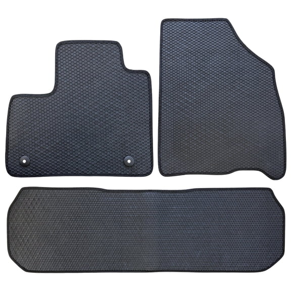 All Weather Honeycomb Floor Mats for 2024 to 2026 Chevrolet Traverse, 2024-2026 GMC Acadia, Front and Rear