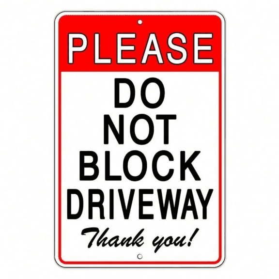 All-Weather Metal Private Driveway Sign for Home, Business, and Pick-Up Service Use