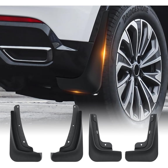 All Weather Mud Flaps Splash Guards for 20242026 Envision S No-Drill Front and Rear 4-Piece Set with Hardware