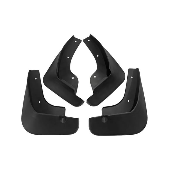 All Weather Mudguards for Mazda3 2011-2015, No Drilling Accessories Splash Guards, Front & Rear Mudflaps 4pc Set-black