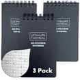thumbnail image 1 of All Weather Notepad, Black, 3x5 - Fully Water Proof, 1 of 5