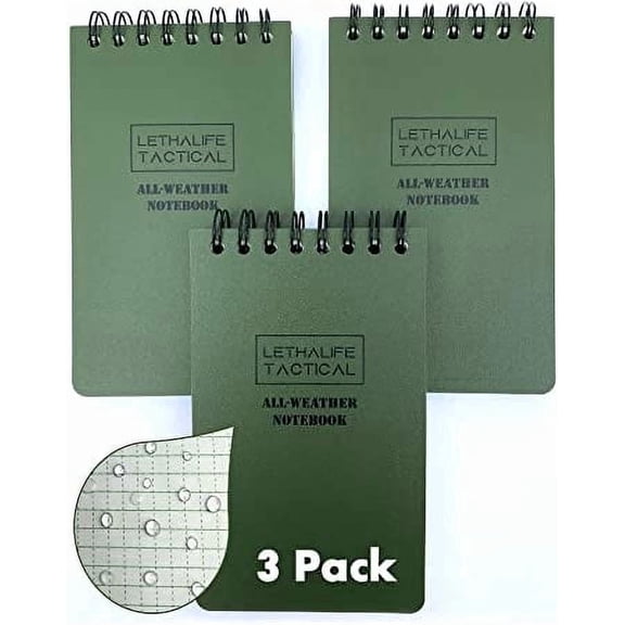 All Weather Notepad, OD Green, 3x5 - Fully Water Proof