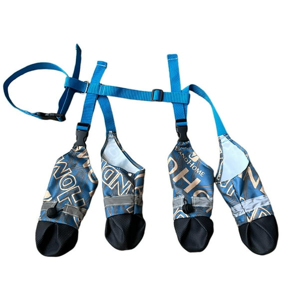 All-Weather Outdoor Dog Boots for Small Medium Large Breeds with Sole Design and Enhanced Traction for Rugged Pet Walks