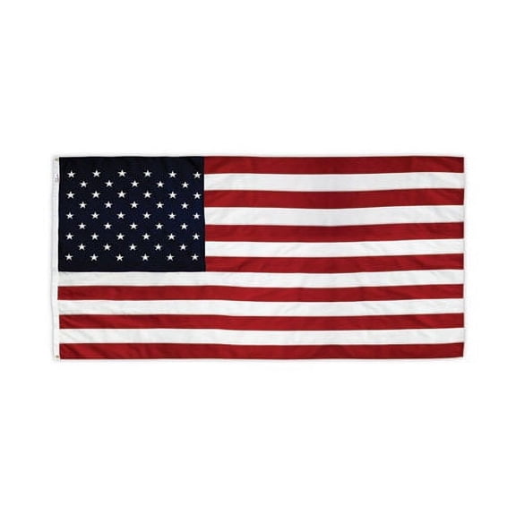 "All-Weather Outdoor U.s. Flag, Heavyweight Nylon, 5 Ft X 8 Ft"