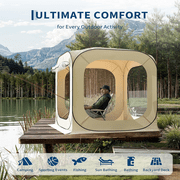 All-Weather Pop Up Screen Tent for 2-4 People   Portable Bubble Shelter with Quick Setup, Rainproof & Windproof, UV Protection, Easy Outdoor Sun Shelter for Camping, Patio, Backyard, Sports Events