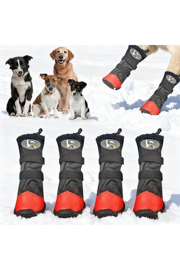 All Weather Protective Pet Boots Durable Outdoor Walking Hiking Running Shoes With Reflective Strips And Sole Design