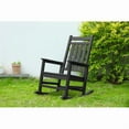 thumbnail image 1 of All Weather Rocking Chair Set with Side Table, 3-Piece Rocking Chair Set with Wood-Texture , Grey(includes 2 Rocking Chairs and 1 Table), 1 of 9