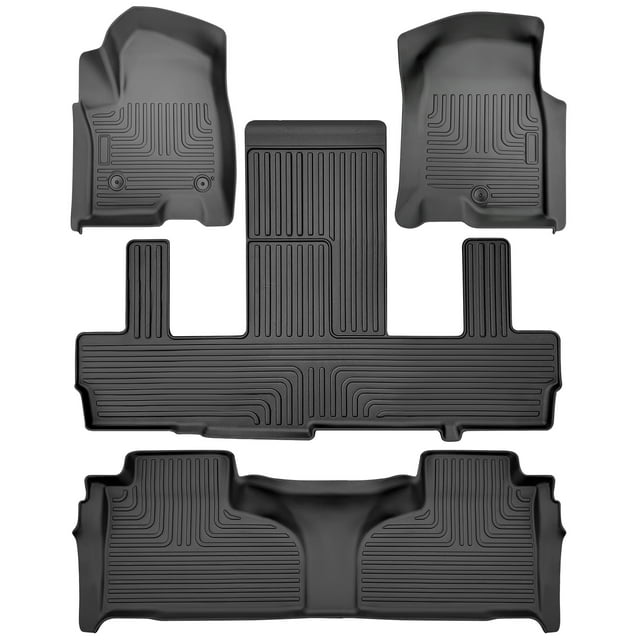 All Weather Rubber Car Floor Mats Compatible for Chevrolet Suburban/GMC