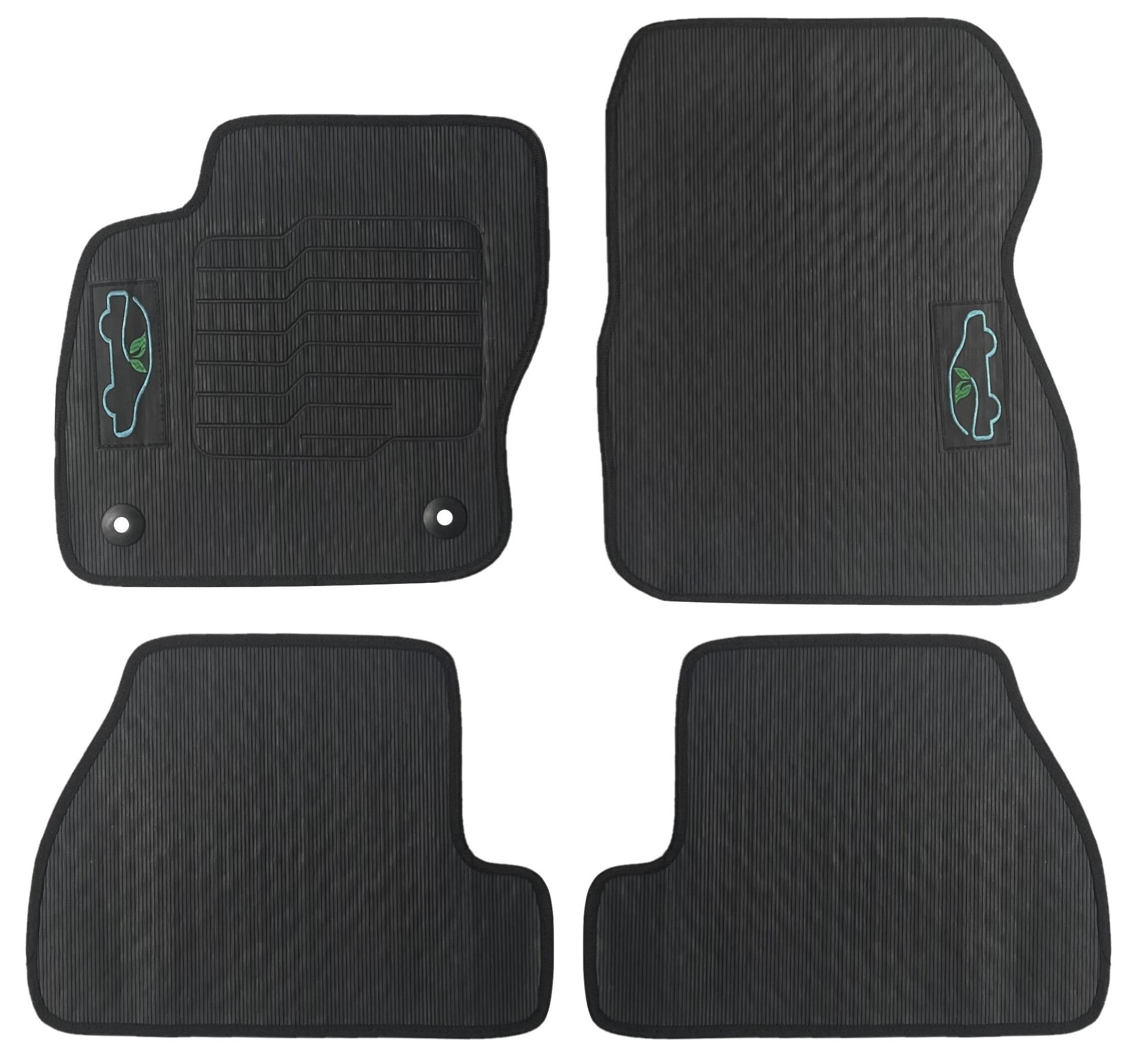 All Weather Rubber Floor Mats For 2012 to 2018 Ford Focus with Safety ...