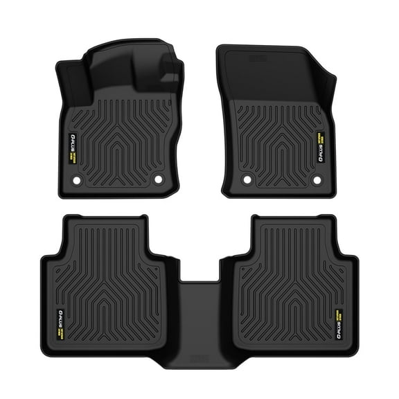 All Weather TPE Floor Mats 2 Row Liner Set Black Fit For 2018-2023 Volkswagen Tiguan