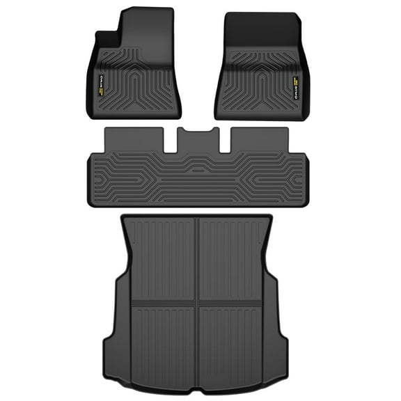 All Weather TPE Floor Mats Cargo Liner Full Set Fit For 2017-2023 Tesla Model 3