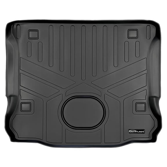 All Weather Trunk Floor Mat Cargo Liner - JK Old Body Style for 2015-2018 Jeep Wrangler, Black