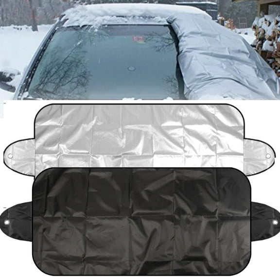 All-Weather Universal Car Windshield Cover Thermal Insulated Snow/Ice Shield Sunshade Protector Winter Summer Fabric Automotive Accessories